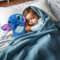 Pluche Angel knuffel met geluid en lampje