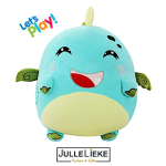 Zachte Dinosaurus knuffel en handverwarmer in 1