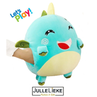 Zachte Dinosaurus knuffel en handverwarmer in 1