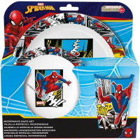 MARVEL SPIDERMAN LUNCH-DINNER SET 3: 3-DELIG