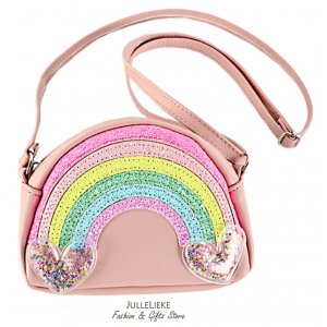 Rainbow roze schoudertas