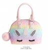 Rainbow Unicorn roze schouder en handtas