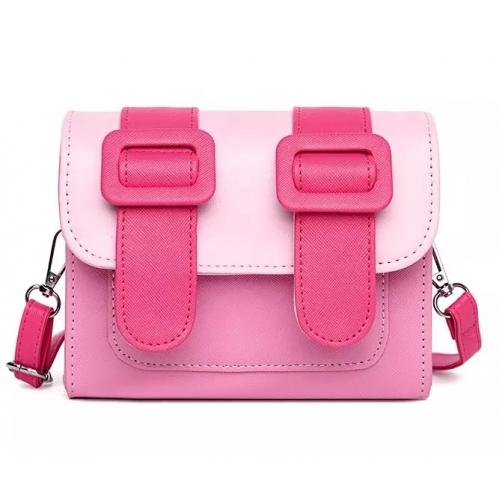 Esmee M 2 kleuren schoudertas roze