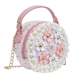Handtas/Schoudertas Flowers Pink