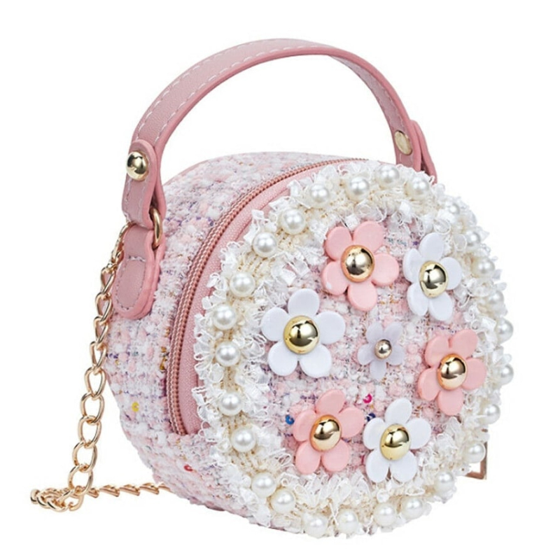 Handtas/Schoudertas Flowers Pink