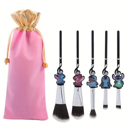 Stitch 5-delige Makeup Brush set grijs