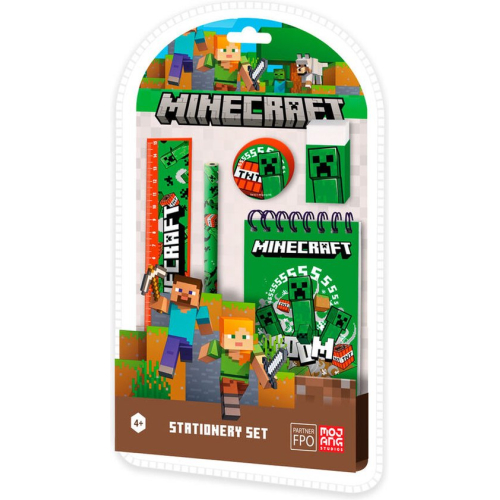 Minecraft stationery set