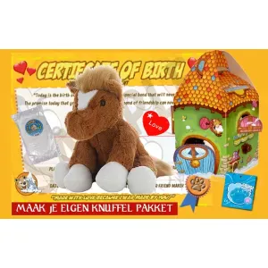 Pakket maak je eigen knuffel paard