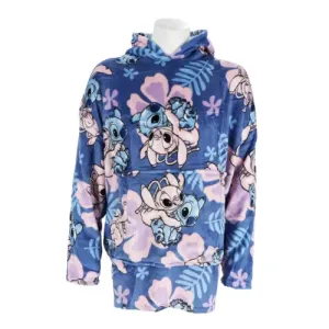 Stitch poncho 7-14 jaar 100% polyester/flannel