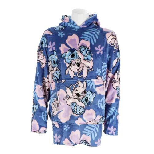 Stitch poncho 7-14 jaar 100% polyester/flannel