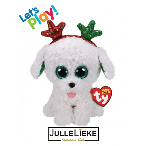 TY BEANIE BOO'S SUGAR DE HOND MET GEWEI 15CM